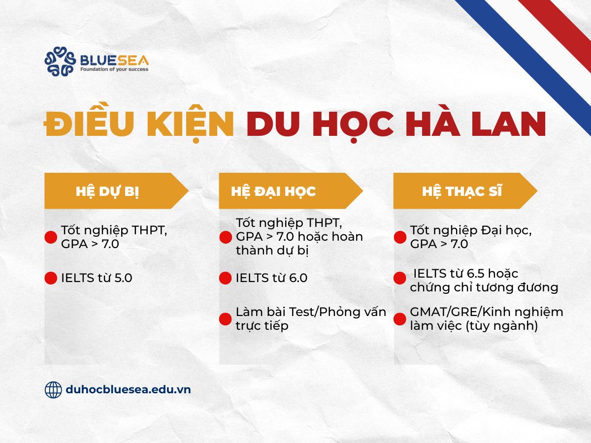 Điều kiện du học Hà Lan