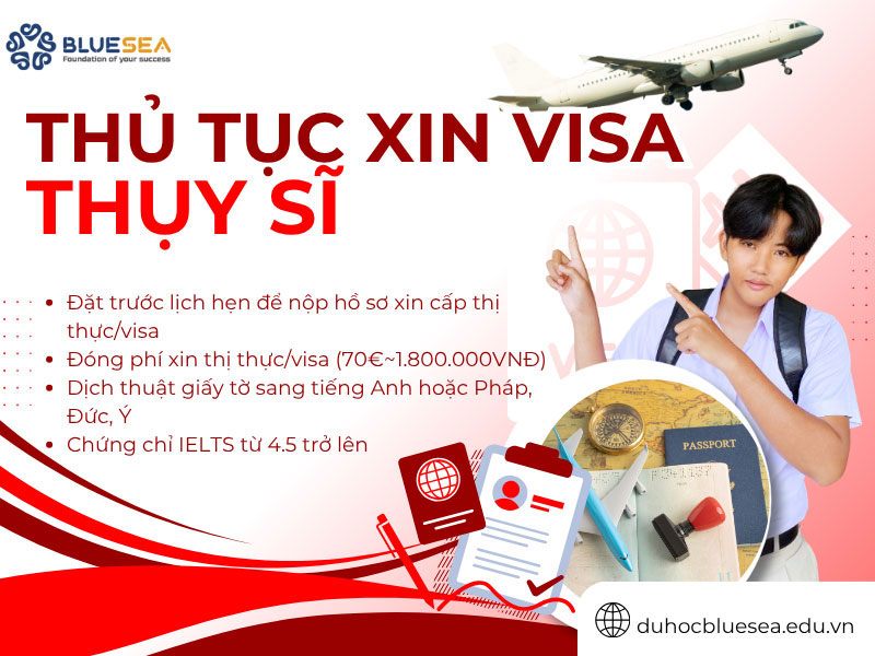 Thủ tục để xin visa đi du học Thuỵ Sĩ ?