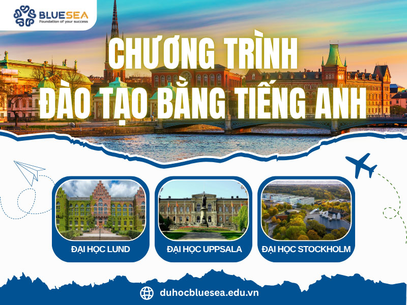 Du học Thuỵ Điển có rất nhiều chương trình đào tạo bằng tiếng Anh