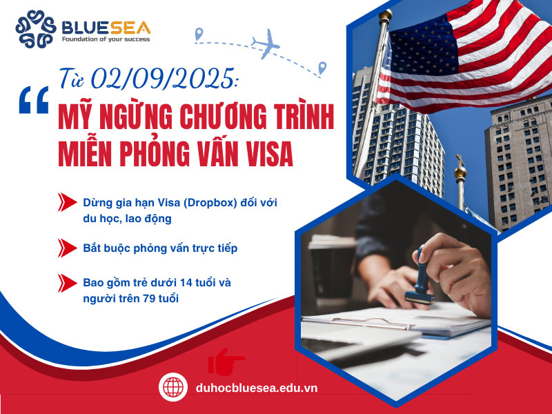 Những diện ngừng miễn phỏng vấn Visa Mỹ