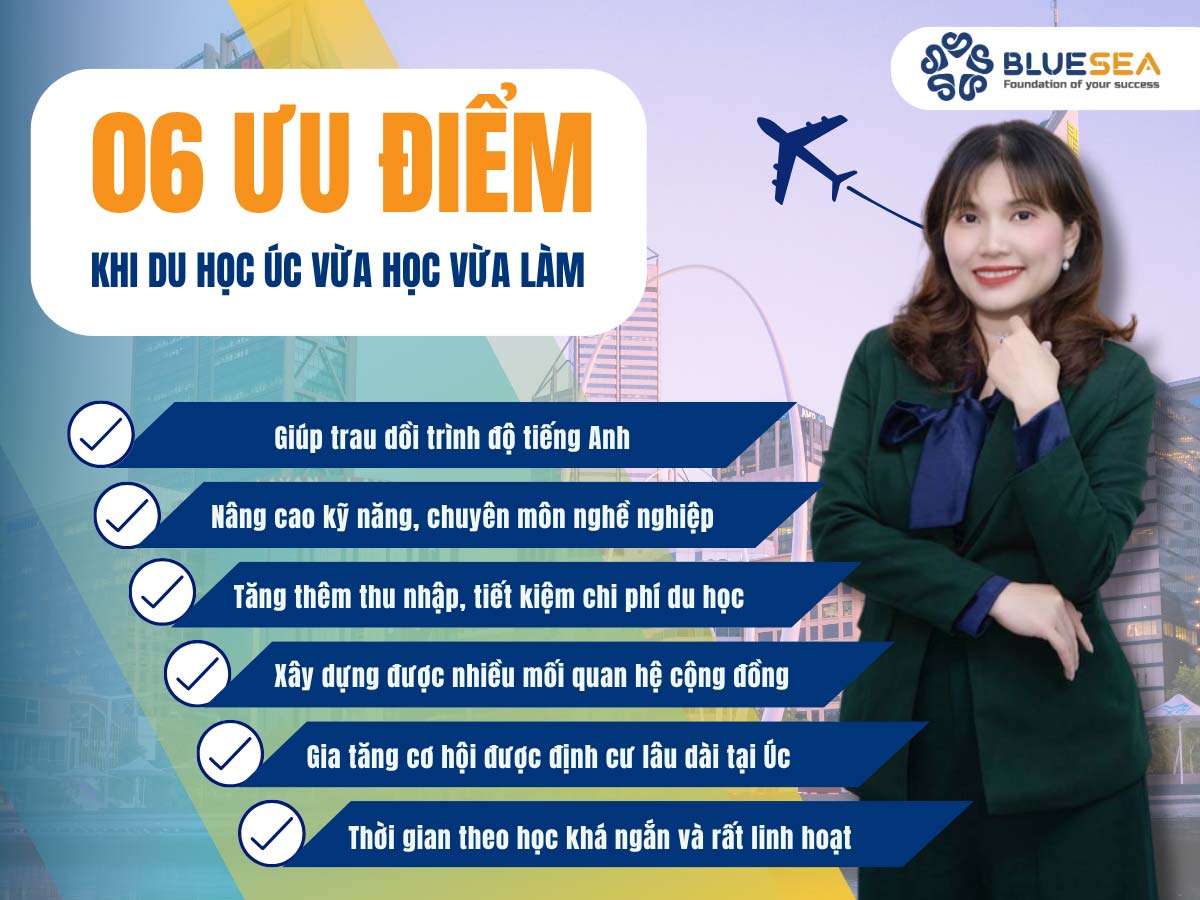 06 Ưu điểm khi du học Úc vừa học vừa làm