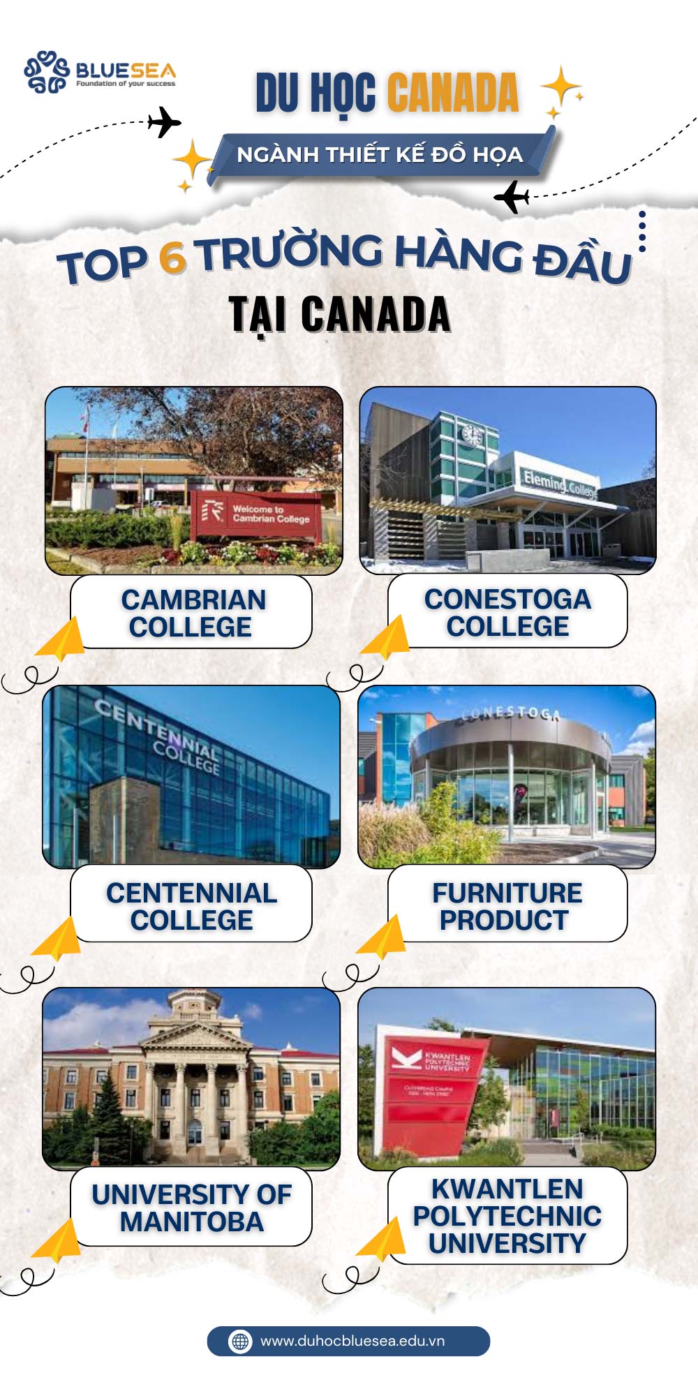 Top 6 trường hàng đầu tại Canada