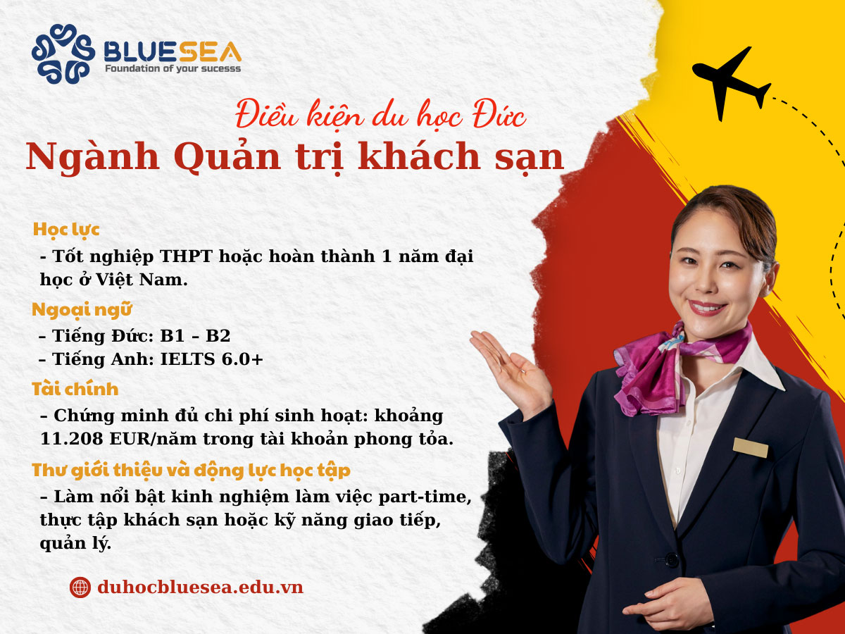Điều kiện du học Đức ngành Quản trị khách sạn