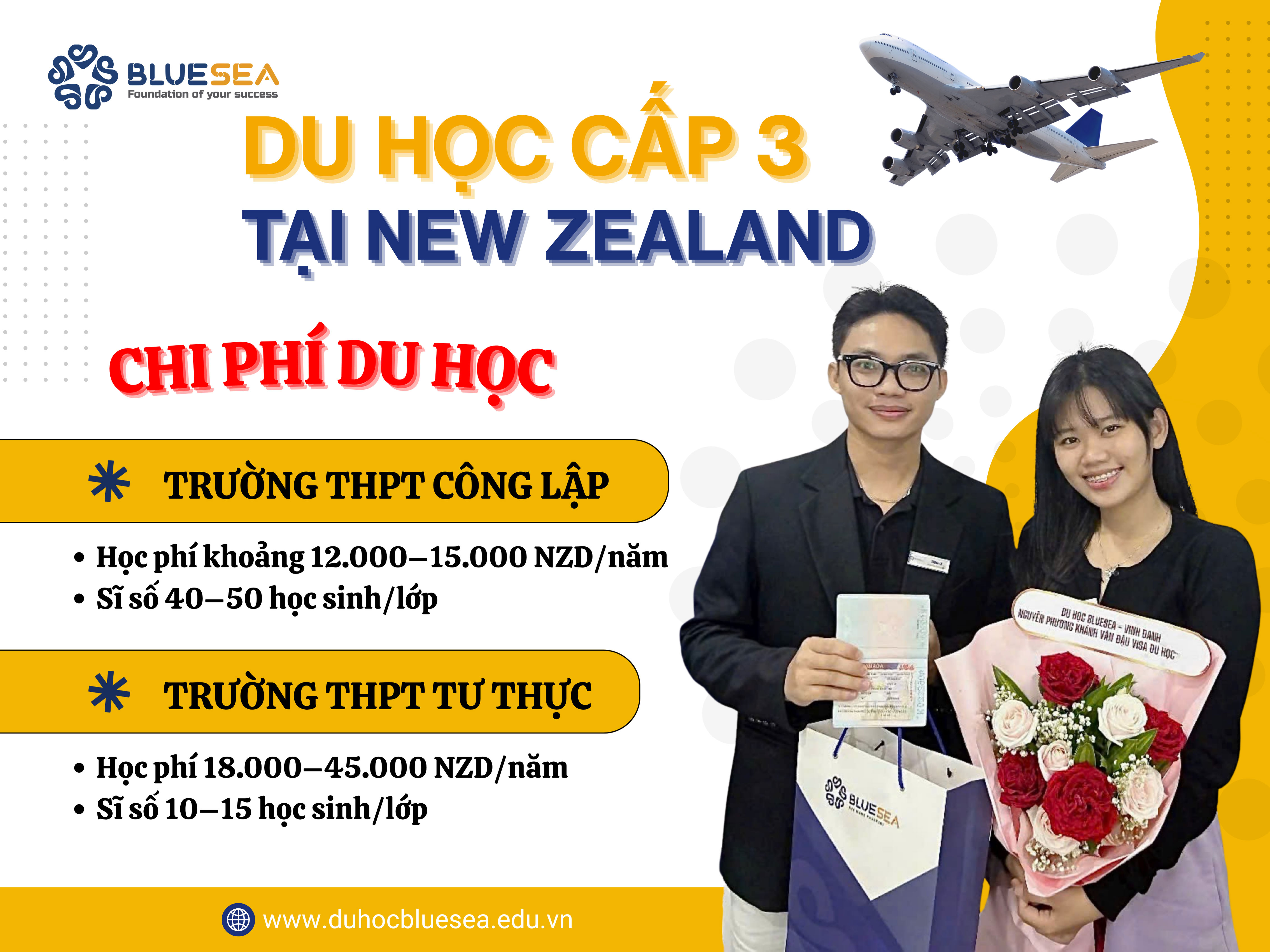 Chi phí du học cấp 3 tại New Zealand