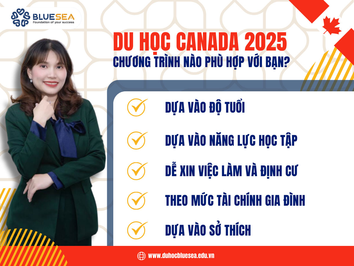 Du học Canada 2025 chương trình nào phù hợp với bạn?
