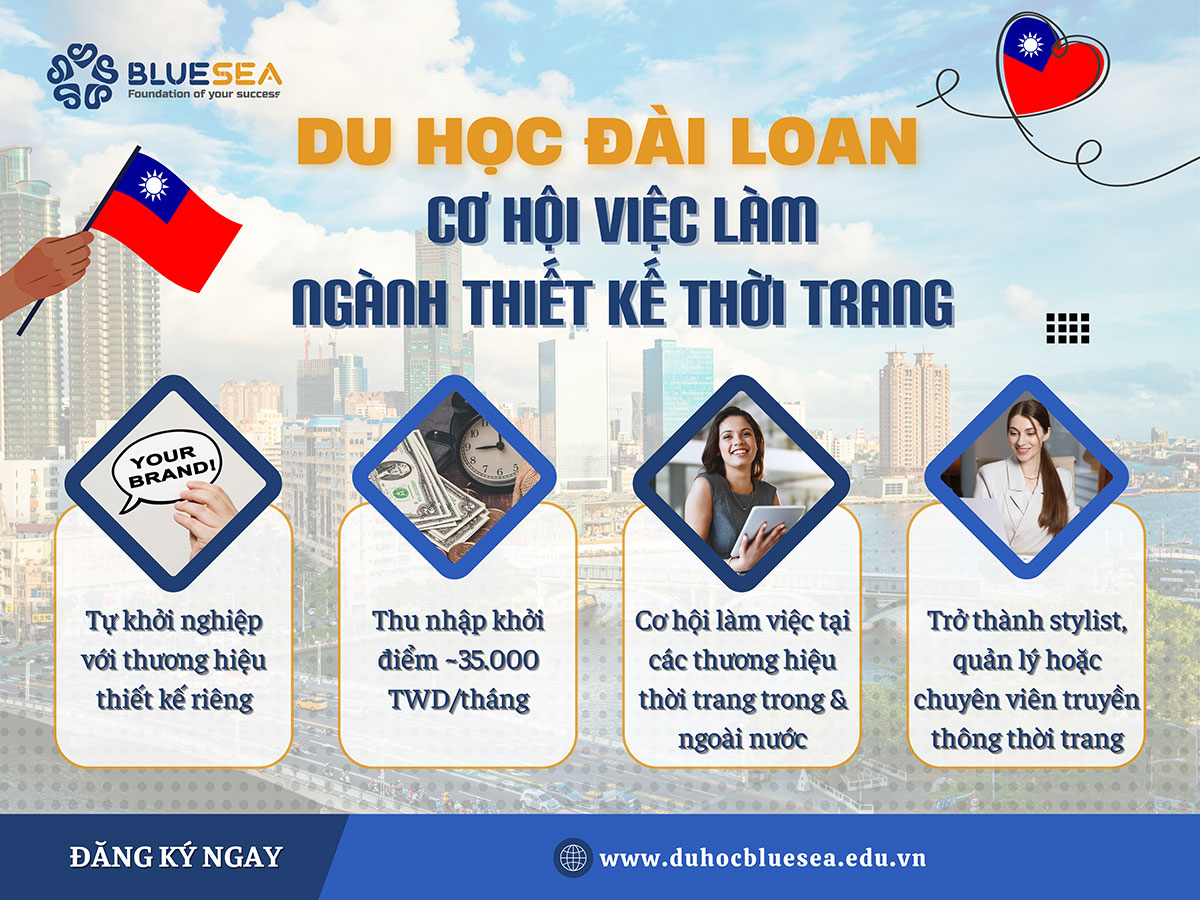 Cơ hội nghề nghiệp ngành thiết kế thời trang tại Đài Loan