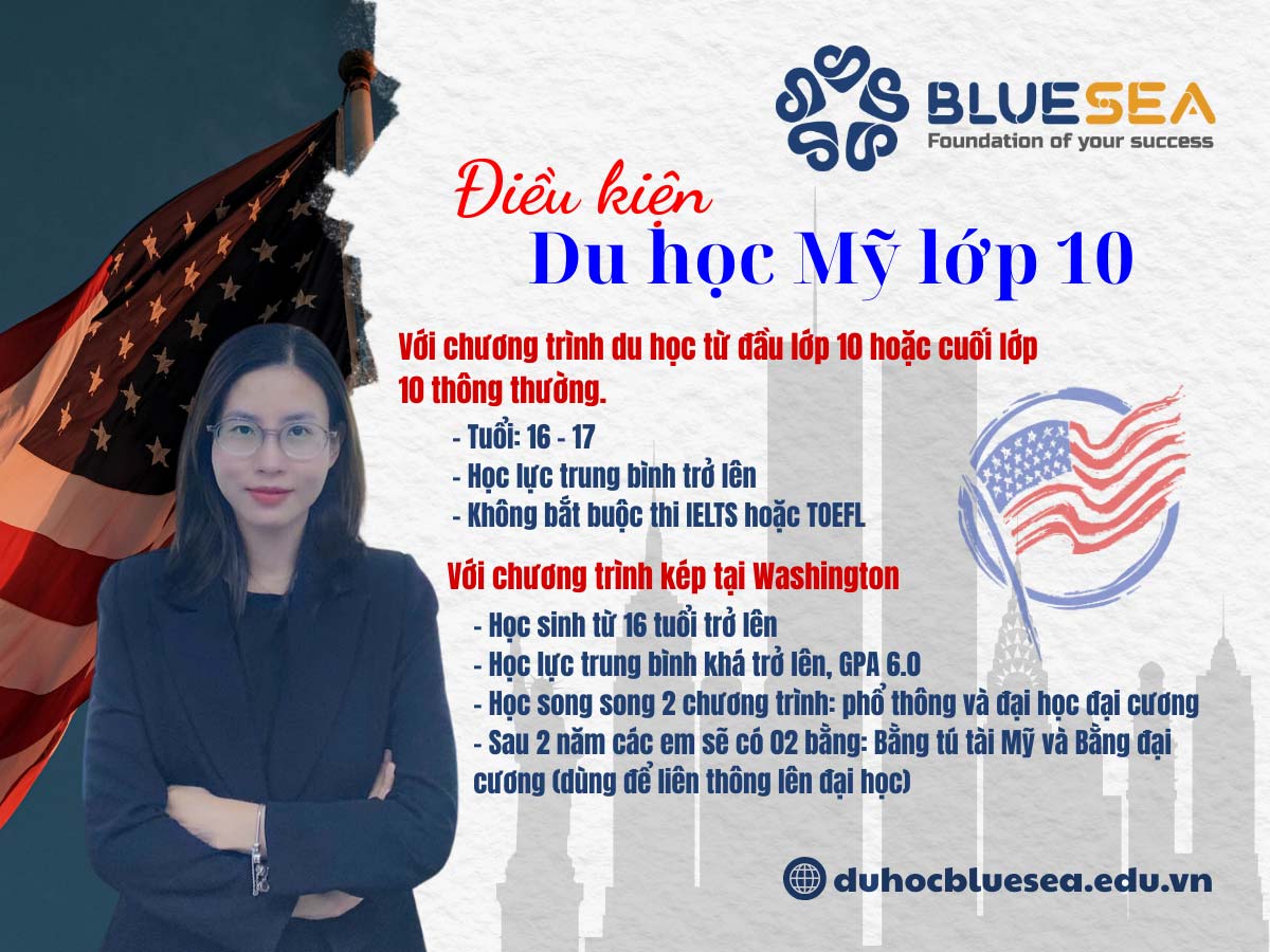 Điều kiện du học mỹ lớp 10
