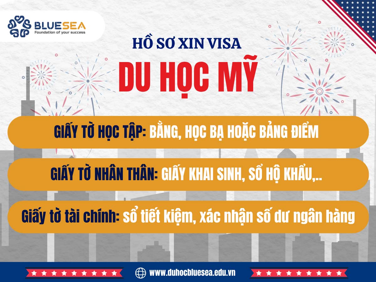 Hồ sơ xin visa du học mỹ