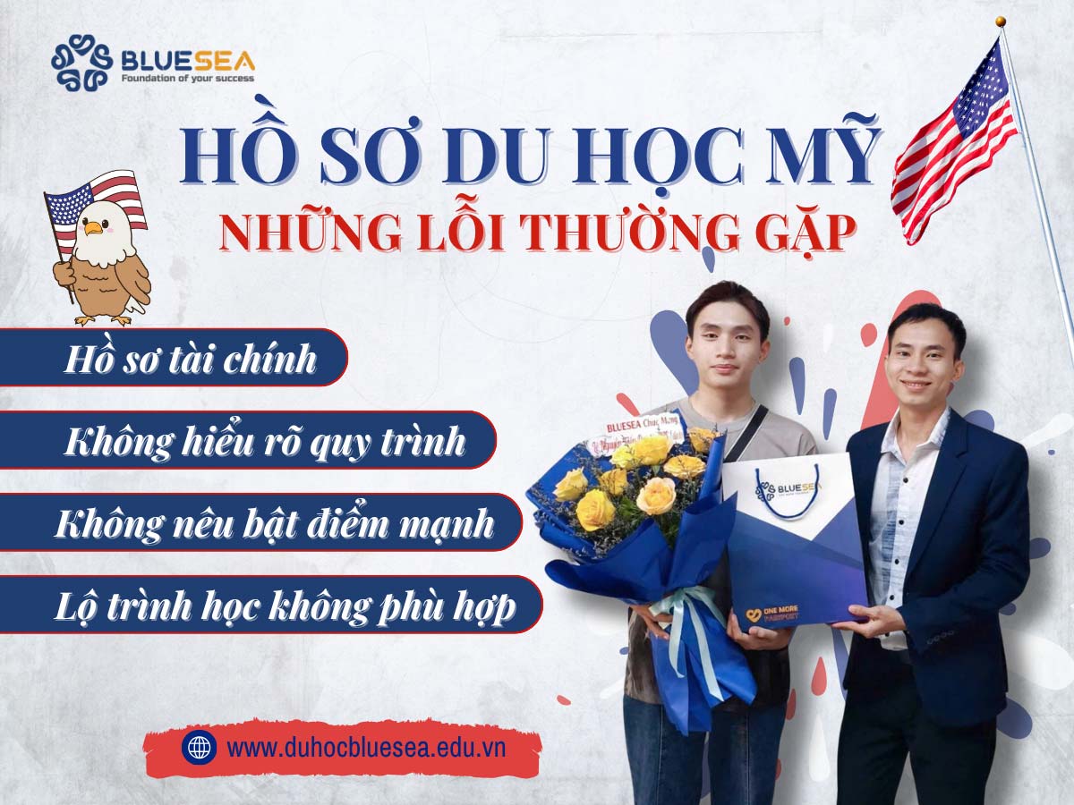Những lỗi thường gặp khi làm hồ sơ du học Mỹ tự túc