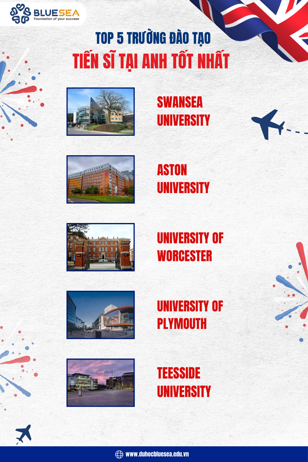 Các trường đào tạo tiến sĩ tại Anh Quốc