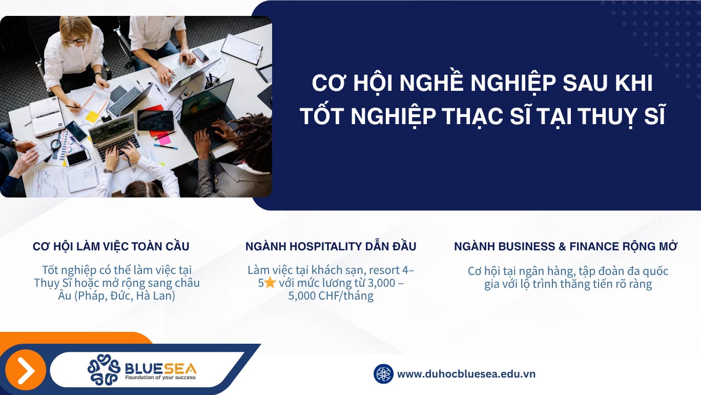 Cơ hội nghề nghiệp sau khi tốt nghiệp thạc sĩ tại Thuỵ Sĩ
